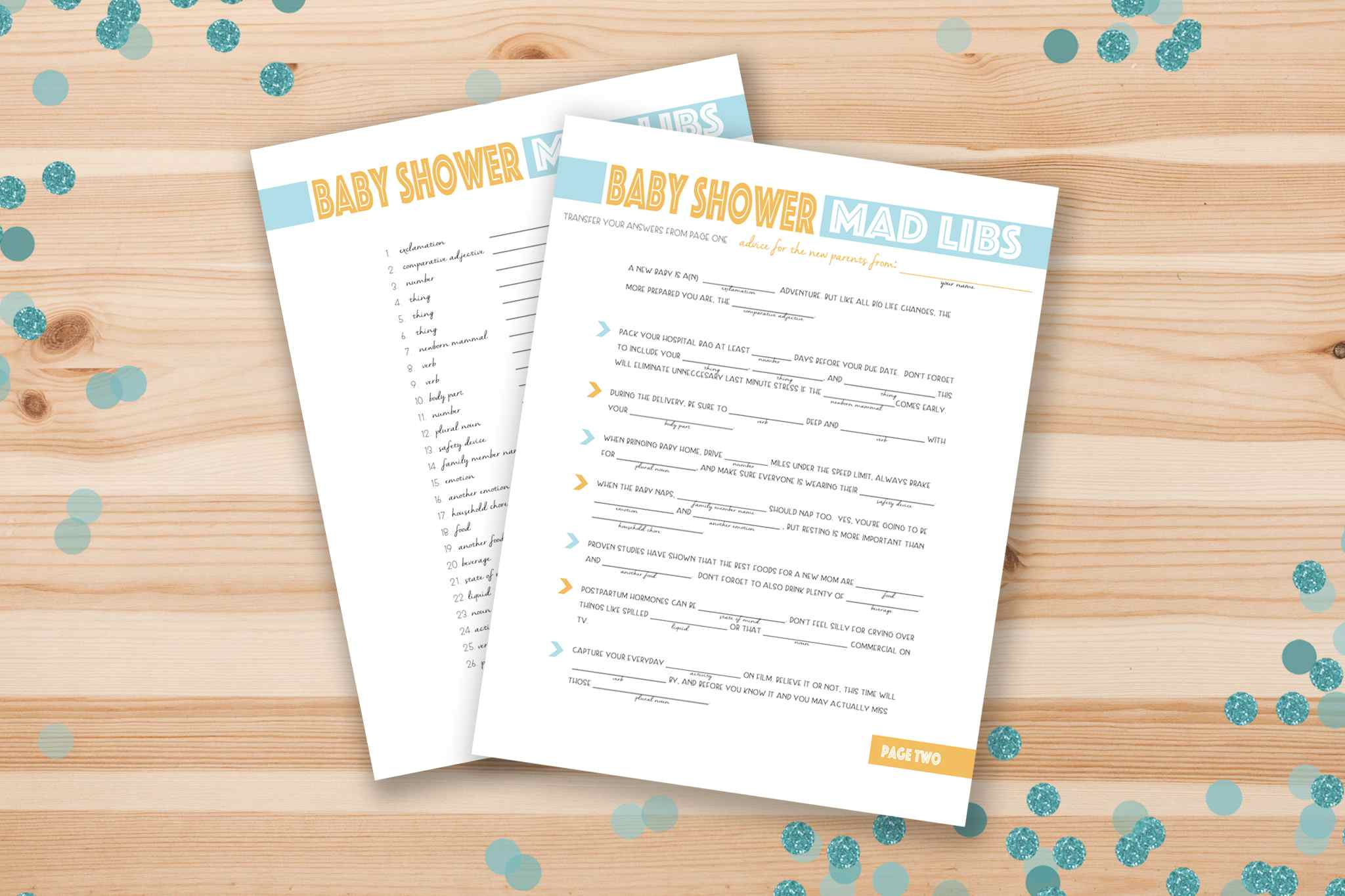 67 Free Printable Baby Shower Games - Free Printable Spiritual Gifts Test