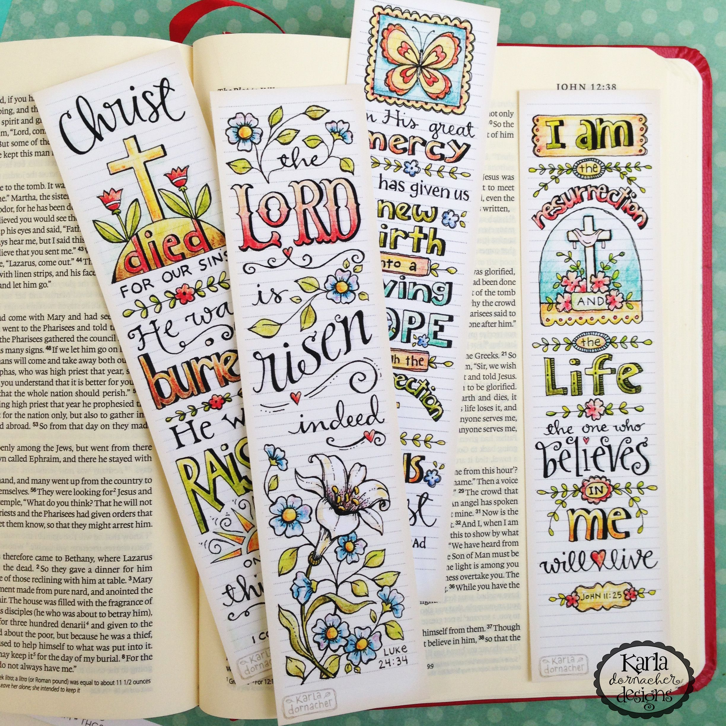 6A00D83451638369E201B7C7637555970B-Pi (2448×2448) | Bible Journaling - Free Printable Religious Easter Bookmarks