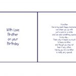 6X6 Brother Birthday | Card Verses | Pinterest | Christmas Card   Free Printable Birthday Cards For Brother