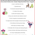 7 Must Reads Tips For Hosting The Best Christmas Party Ever   Christmas Song Scramble Free Printable