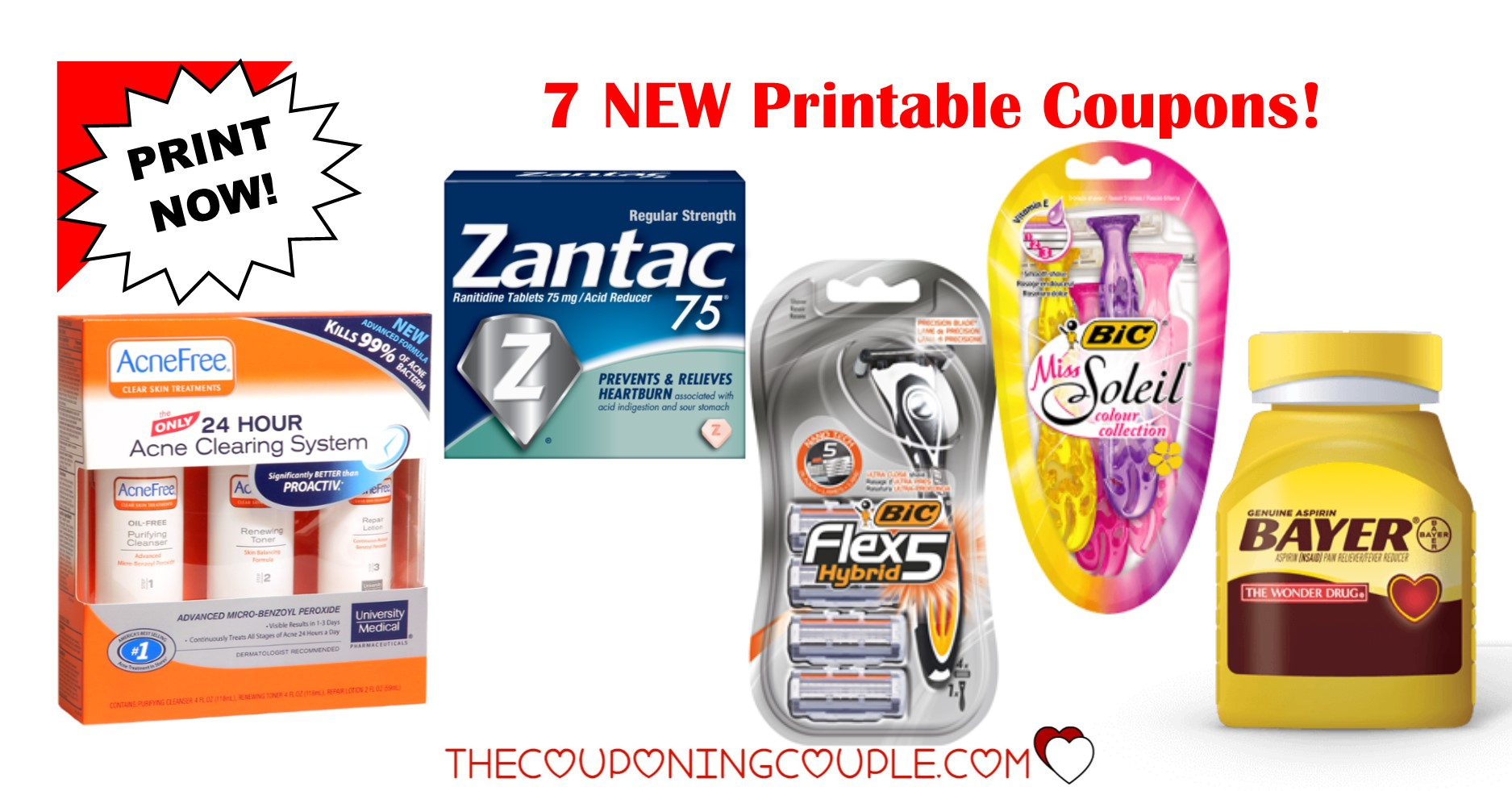 7 New Printable Coupons ~ $21 In Savings! Print Now! - Acne Free Coupons Printable