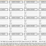 8+ Free Printable Raffle Ticket Template | Job Resumes Word   Free Printable Raffle Tickets