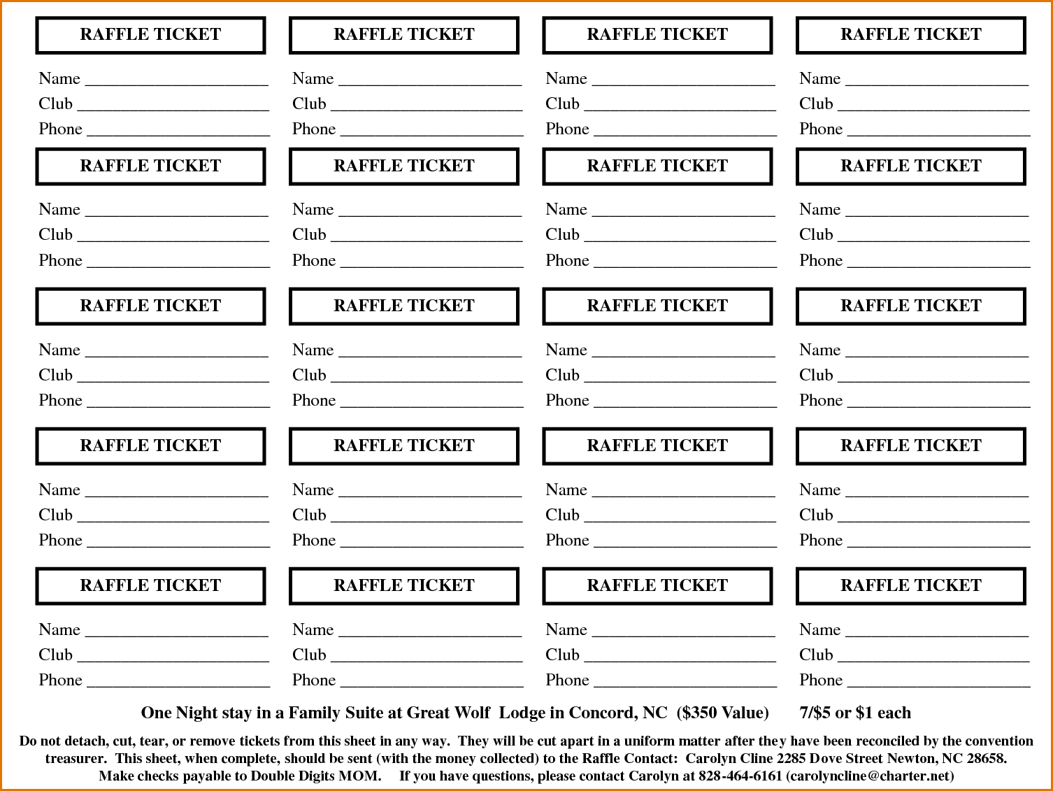 8+ Free Printable Raffle Ticket Template | Job Resumes Word - Free Printable Raffle Tickets