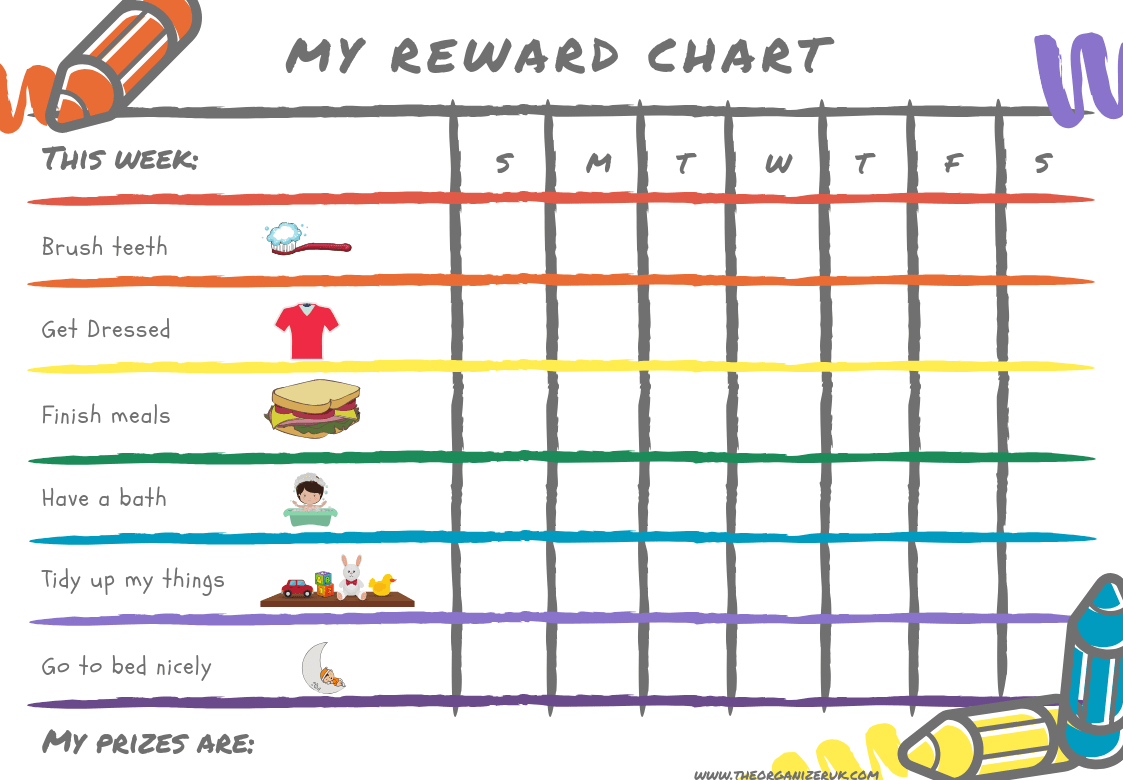 8 Of The Best Free Printable Kids Chore Charts ~ The Organizer Uk - Free Printable To Do Charts