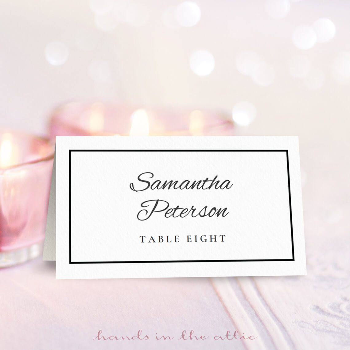 8 Sets Of Wedding Place Card Templates - Free Printable Place Cards Template