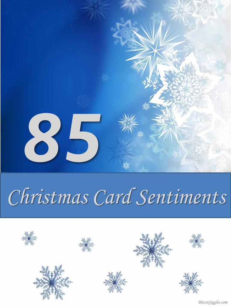 85 Christmas Card Sentiments - Free Printable Greeting Card Sentiments