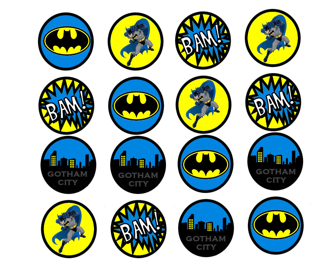 9 Batman Cupcakes Printables Photo - Free Printable Batman Cupcake - Free Printable Batman Pictures