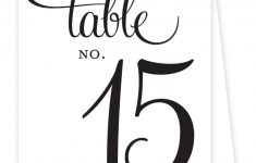 Free Printable Table Numbers