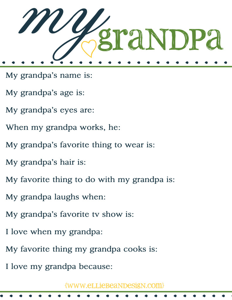 96+ Fun Facts About Grandpa Grandparent Family Gifts Fathers Day - Free Printable Fathers Day Poems For Preschoolers