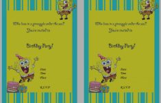 Spongebob Free Printable Invitations