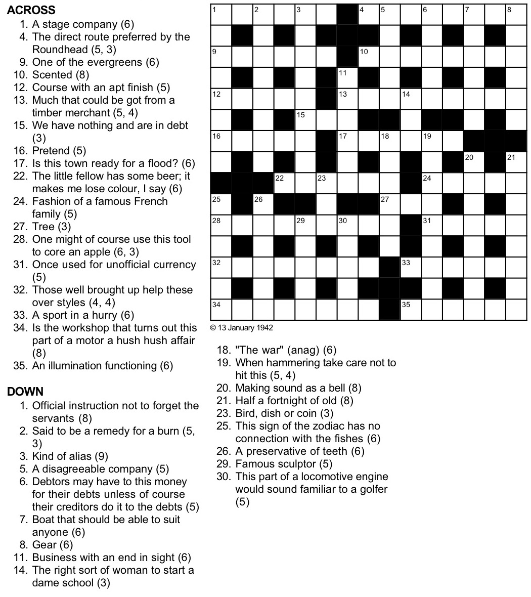 A Cryptic Tribulation Turing Test Crossword Puzzle - Printable Newspaper Crossword Puzzles For Free