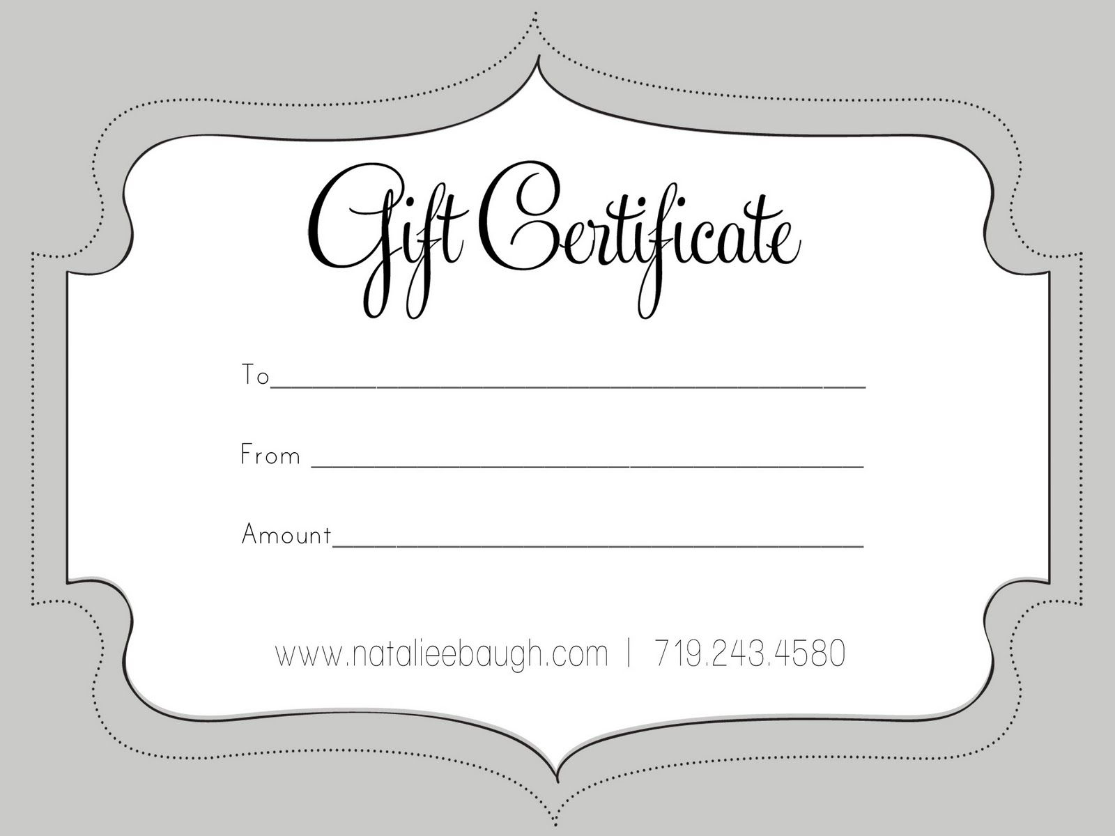 A Cute Looking Gift Certificate | S P A | Pinterest | Gift - Free Printable Gift Certificates For Hair Salon