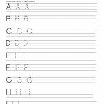 Abc Worksheets For Kindergarten – With Learning Also Printing   Free Printable Letter Writing Worksheets