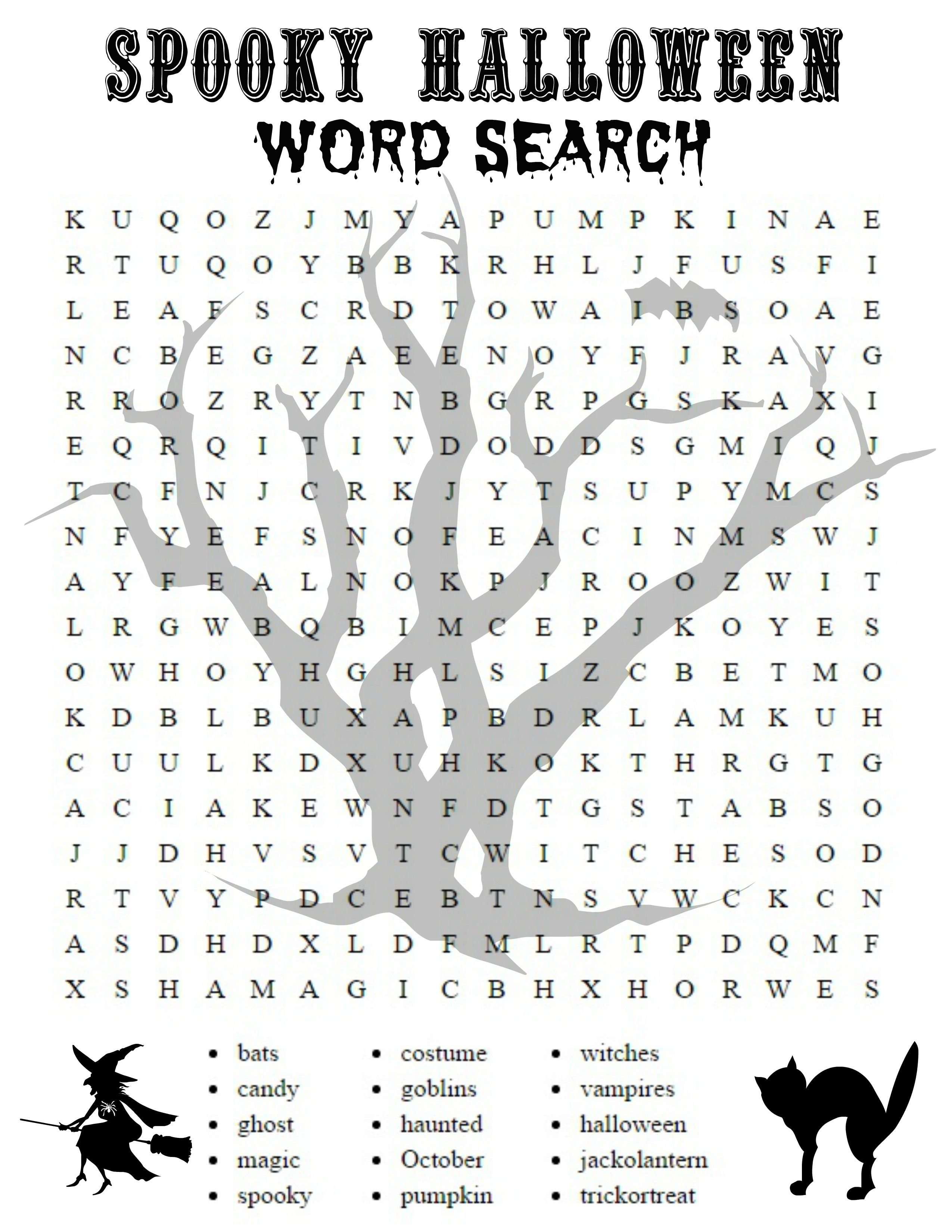 Afficher L&amp;#039;image D&amp;#039;origine | Halloween | Pinterest | Halloween - Free Printable Halloween Word Search Puzzles