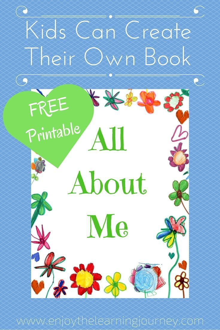 All About Me Book With Free Printable | Homeschooling | Pinterest - Free Printable Story Books For Kindergarten