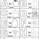 Alphabet Part I Coloring Printable Page For Kids: Alphabets Coloring   Free Printable Preschool Alphabet Coloring Pages