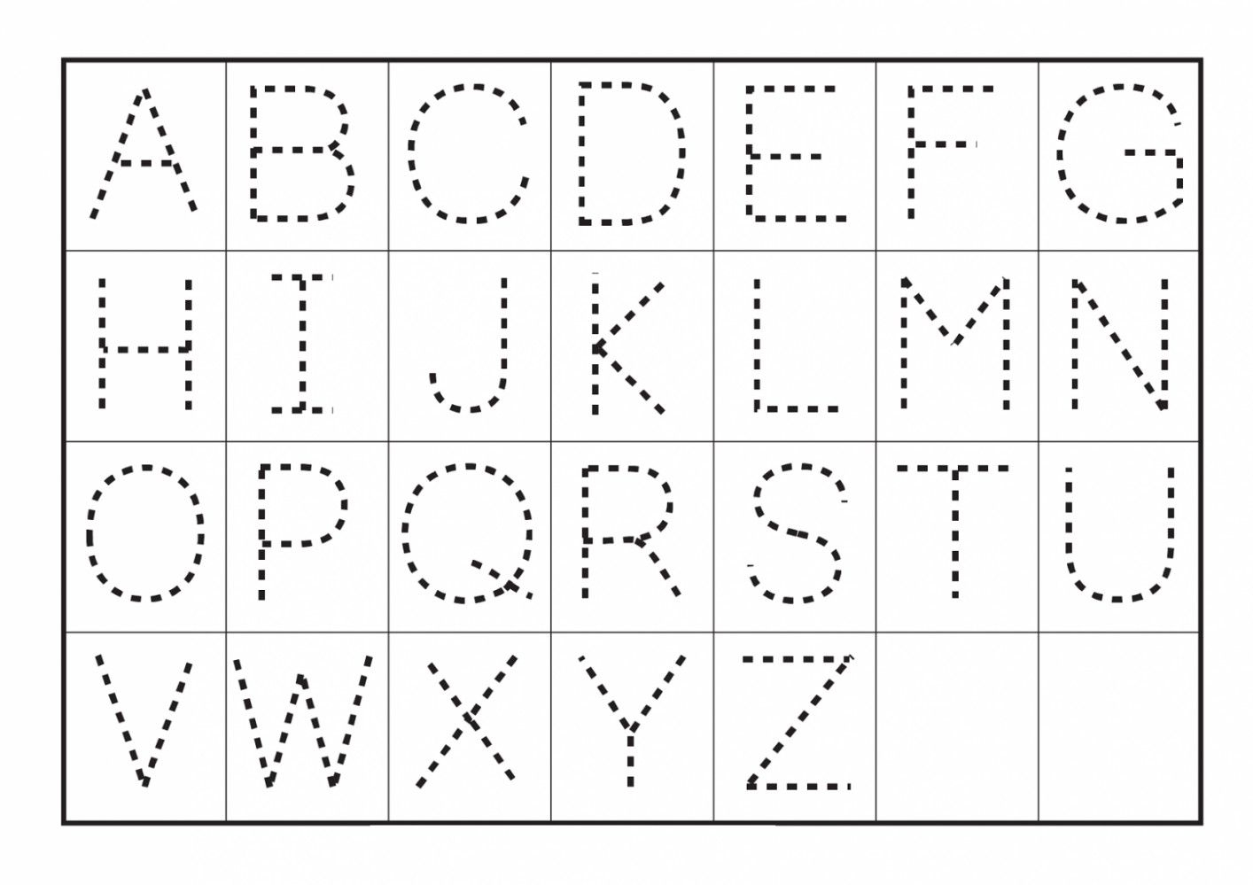 Alphabet Tracing Worksheets Pdf | Lostranquillos - Free Printable Letter Tracing Sheets