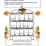 Alphabetical Order On The Shelf   Worksheet. | Library Skills   Free Printable Library Skills Worksheets