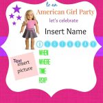 American Girl Birthday Party Invitations: Free Printables | Ag Doll   Free Printable Girl Birthday Invitations
