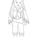 American Girl Isabelle Doll Coloring Page | Free Printable Coloring   Free Printable Coloring Pages For Girls
