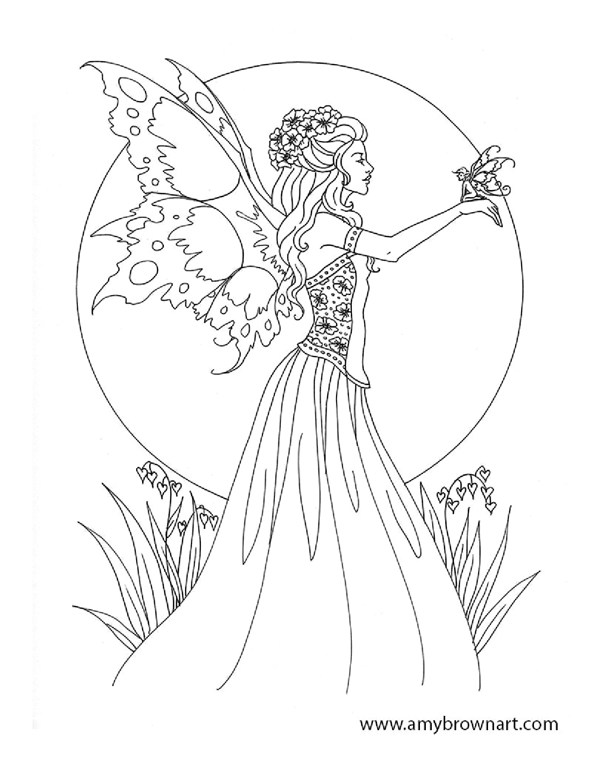 Amy Brown Fairy Coloring Book Fairy Myth Mythical Mystical Legend - Free Printable Coloring Pages For Adults Dark Fairies