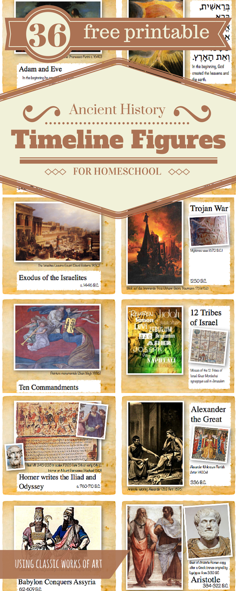 Ancient History Timeline Figures Of The Ocd Homeschool Mom Classical - Free Printable Timeline Figures