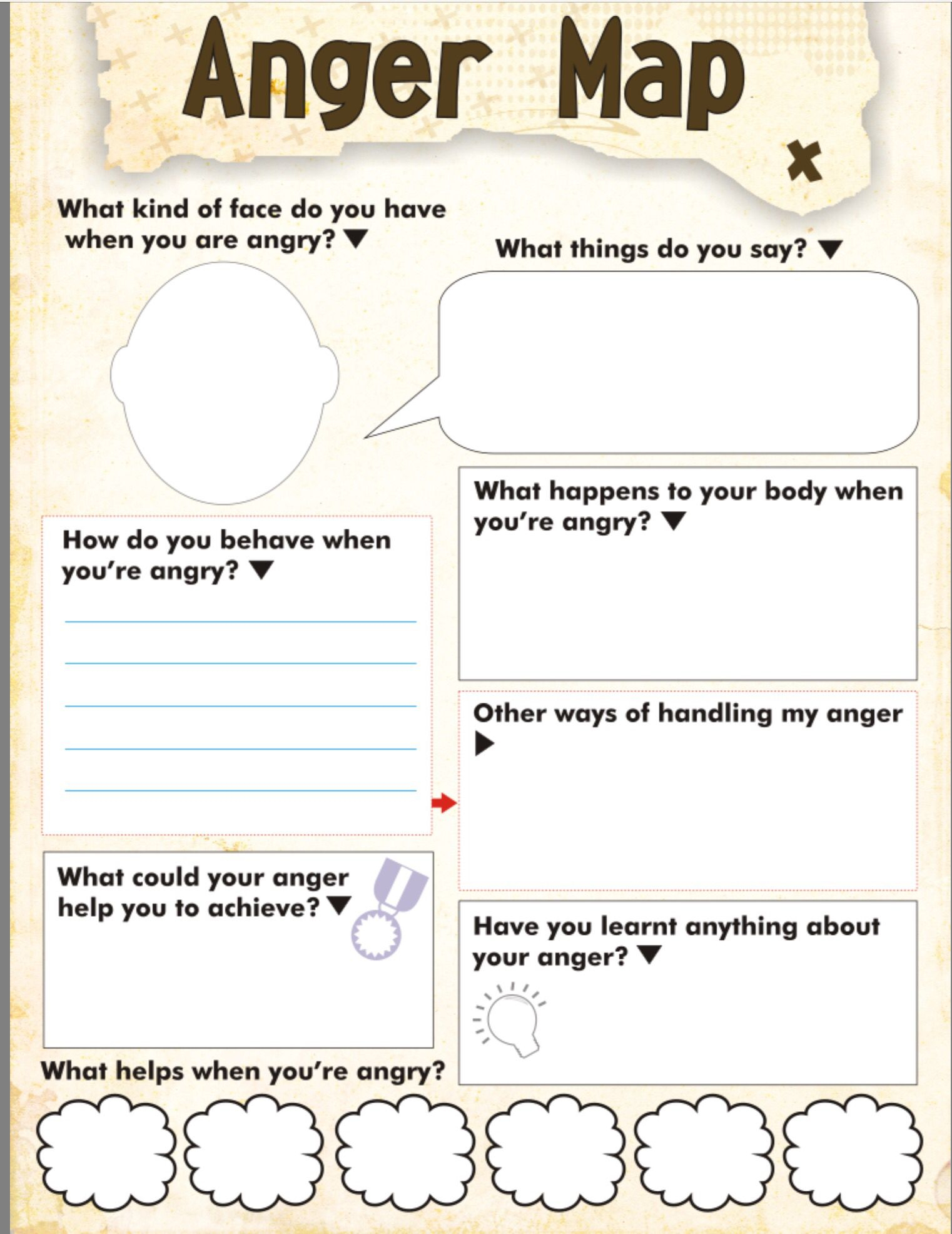 anger iceberg worksheet