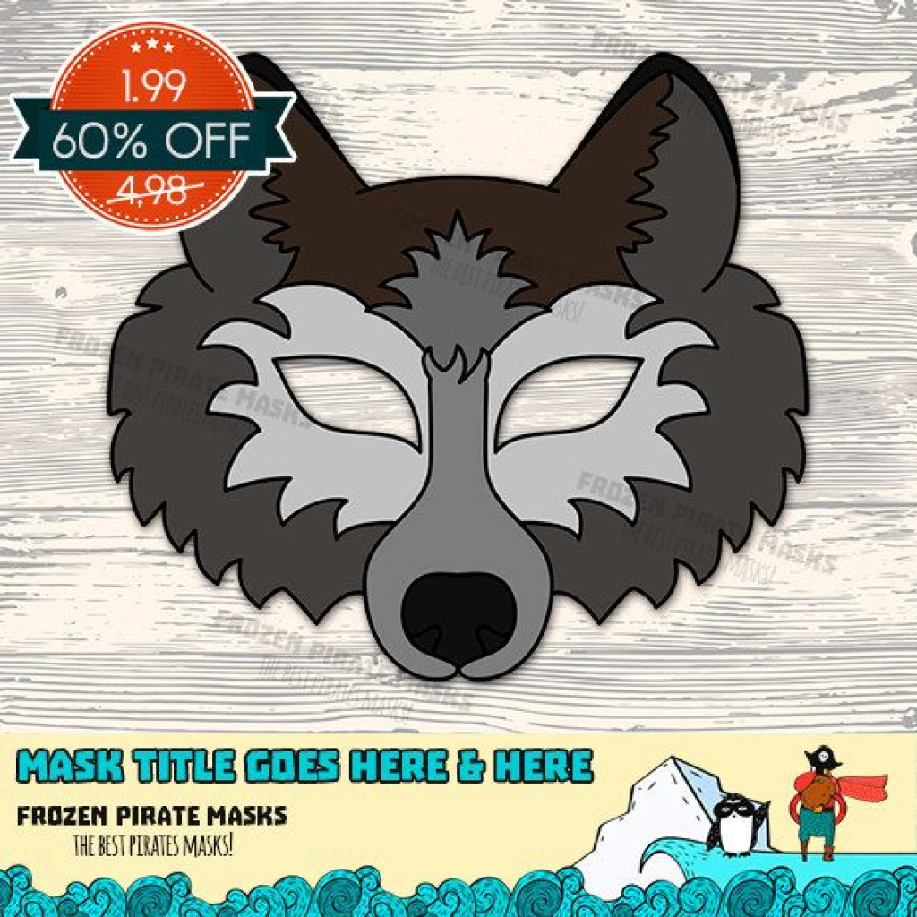 Animal Face Templates Fresh Wolf Mask Printable Wolf Costume Animal - Free Printable Wolf Face Mask