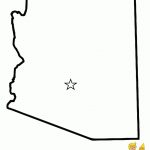 Arizona State Map Coloring Page | Arizona | Arizona, State Map   Free Printable Map Of Arizona