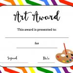 Art Award Certificate (Free Printable) | Art | Pinterest | Art   Free Printable Camp Certificates