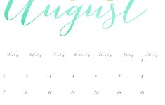 Free Printable Clipart For August