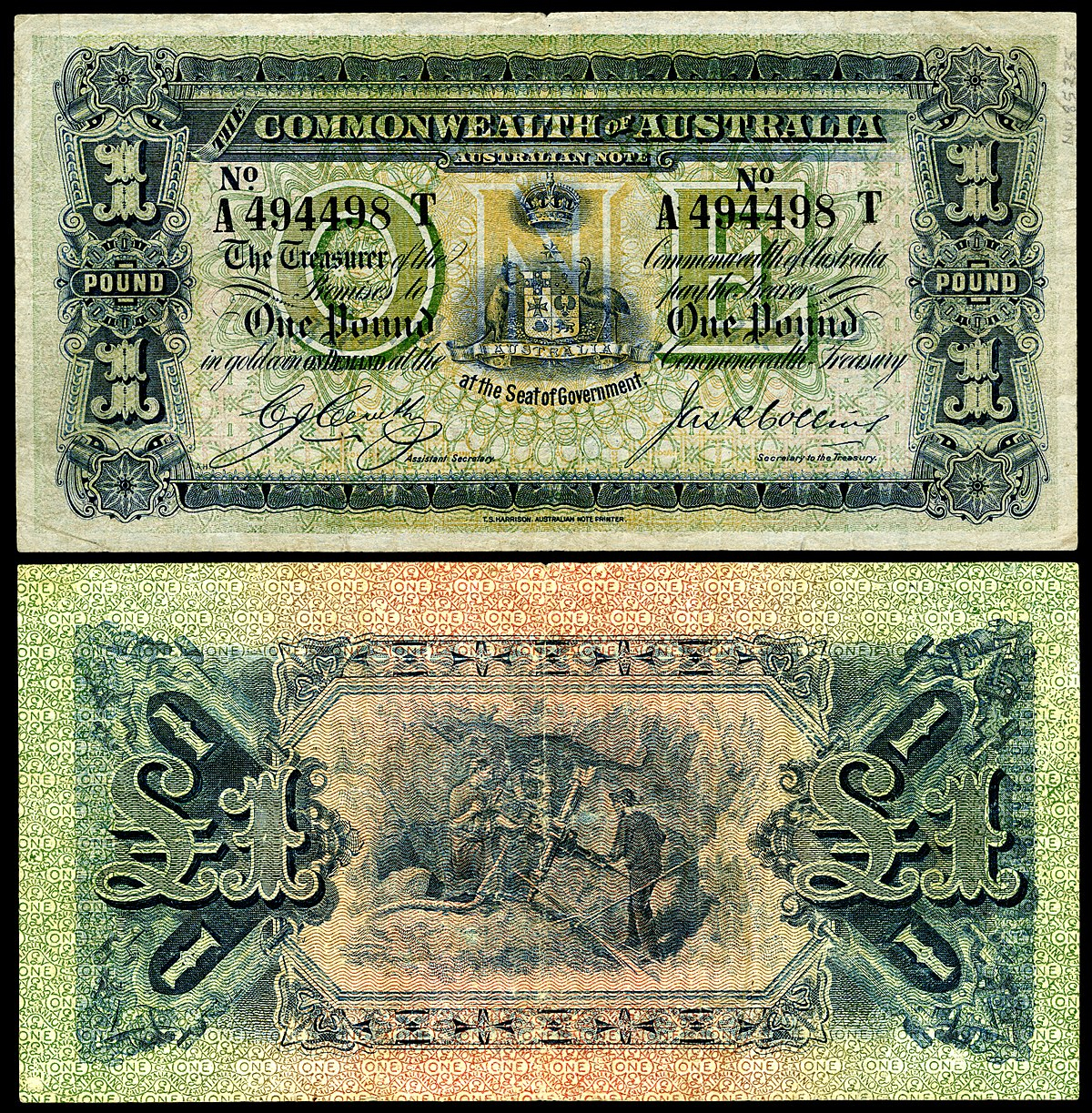 Australian Pound - Wikipedia - Free Printable Australian Notes