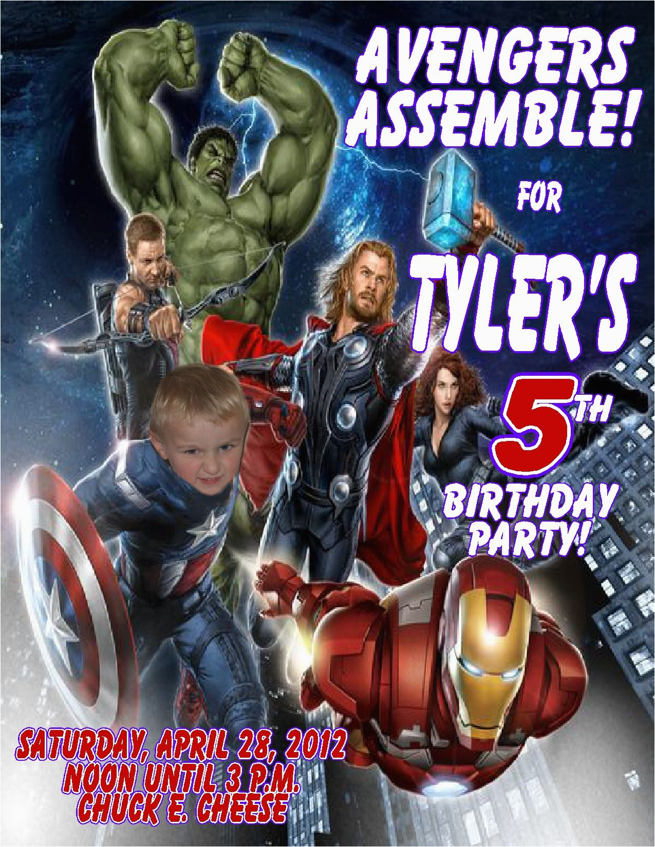 Avengers Birthday Invitation Templates Free | Birthdaybuzz - Avengers Party Invitations Printable Free