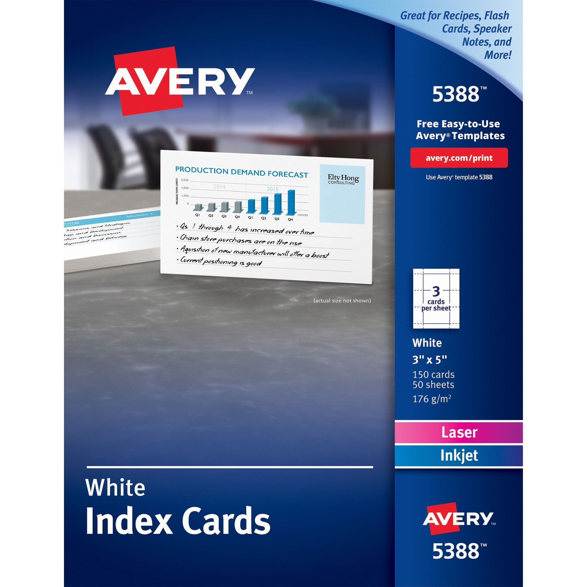 Avery Index Card - Ld Products - Free Printable Index Cards
