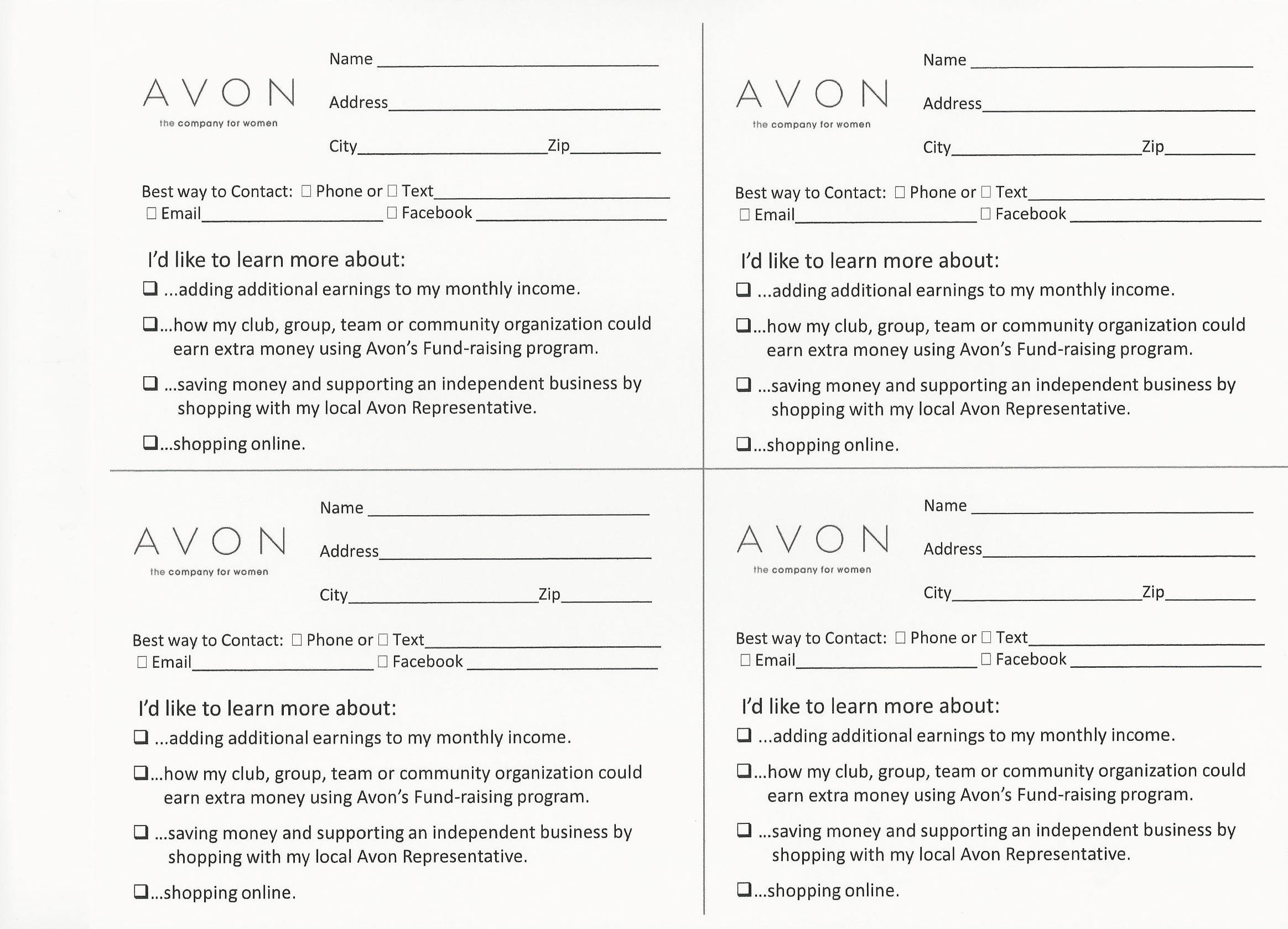 Avon Flyers &amp;amp; Charts | Avon Beauty - Free Printable Avon Flyers