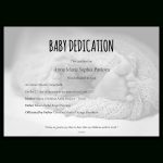 Baby Dedication Certificate Template For Word [Free Printable]   Free Printable Children's Certificates Templates