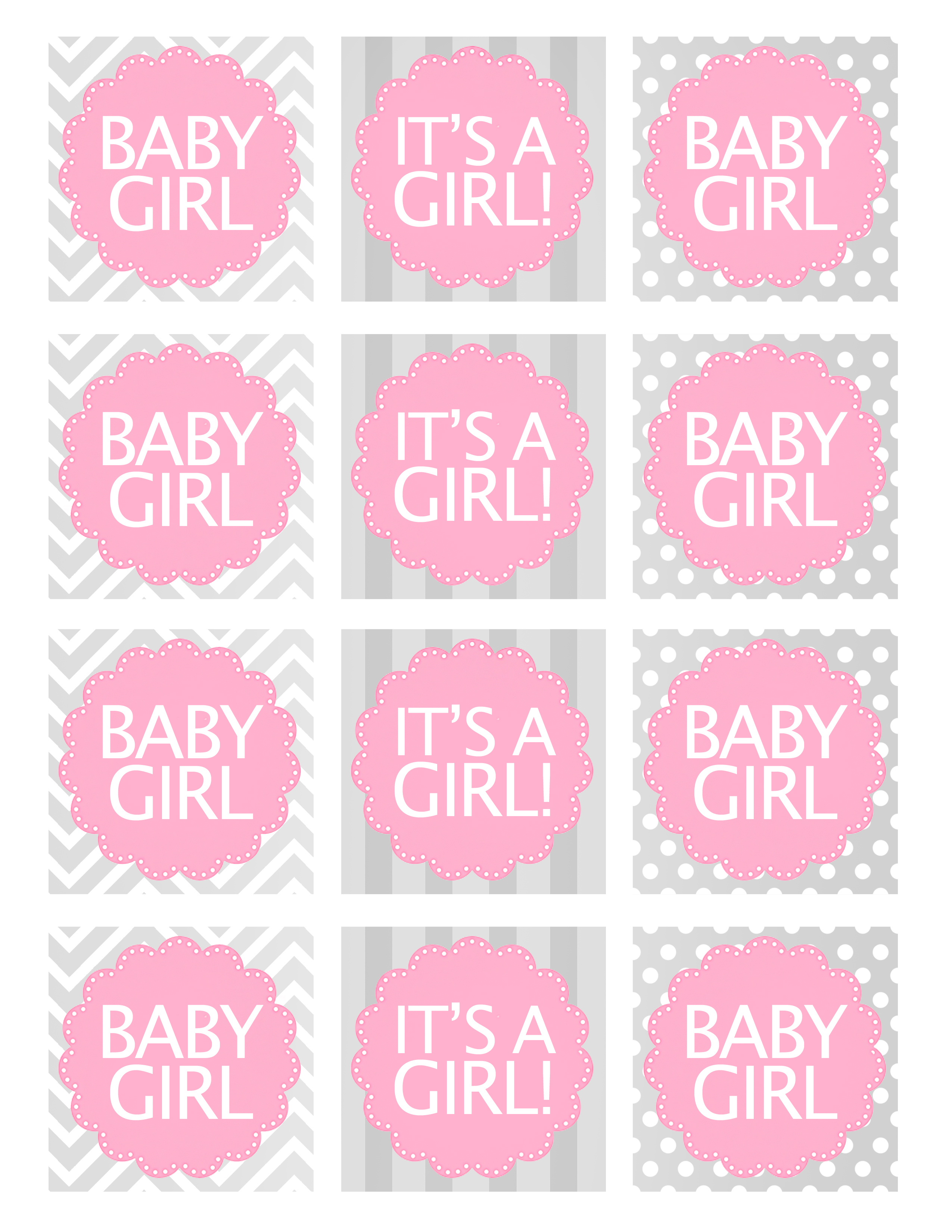 Baby Girl Shower Free Printables - How To Nest For Less™ - Baby Girl Banner Free Printable