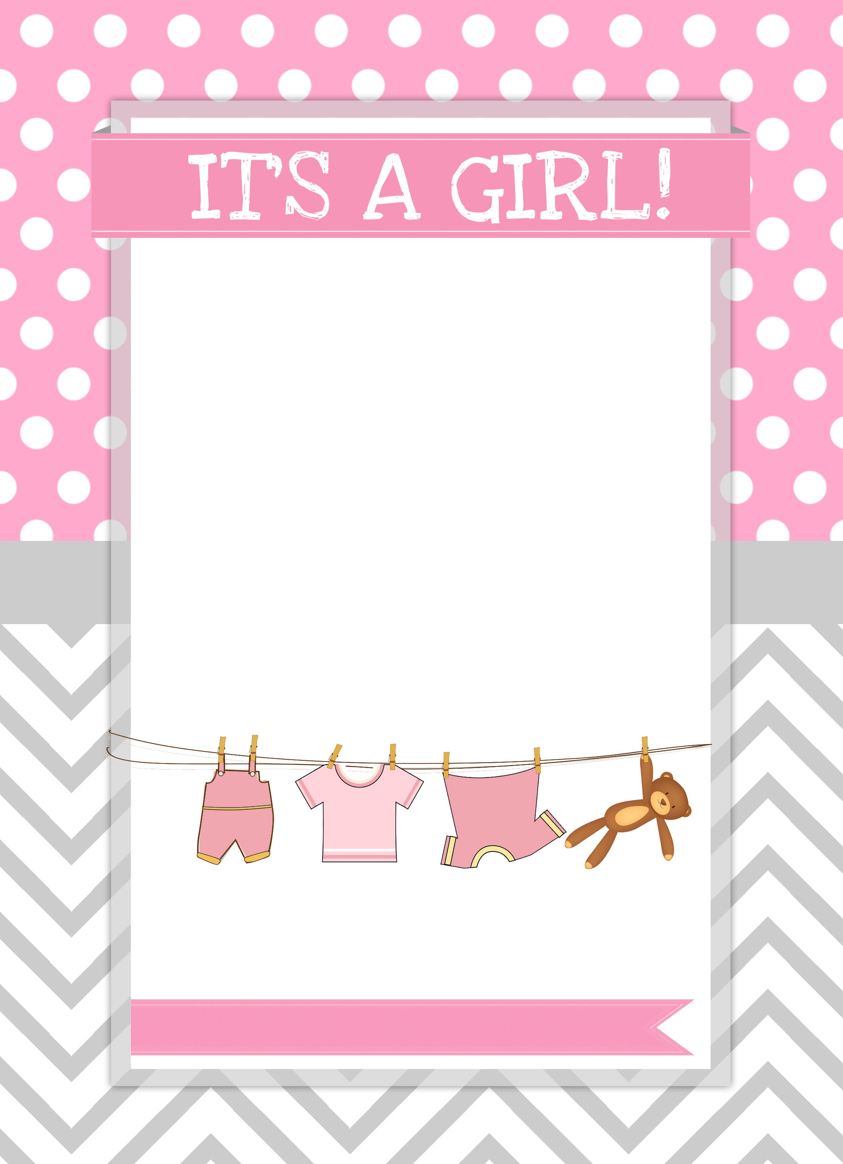 Baby Girl Shower Free Printables - How To Nest For Less™ - Free Printable Baby Cards