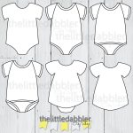Baby Onesie And Dress Templates    Baby Shower Onesie Banner   Free Printable Onesie Pattern