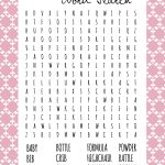 Baby Shower Word Search | Baby Showers | Baby Shower Printables   Free Printable Baby Shower Word Search
