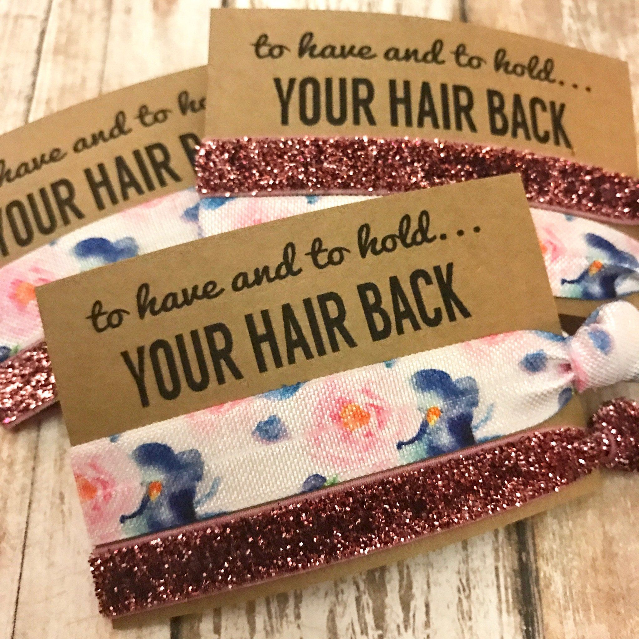 Bachelorette Hair Tie Party Favors | To Have And To Hold Your Hair - To Have And To Hold Your Hair Back Free Printable