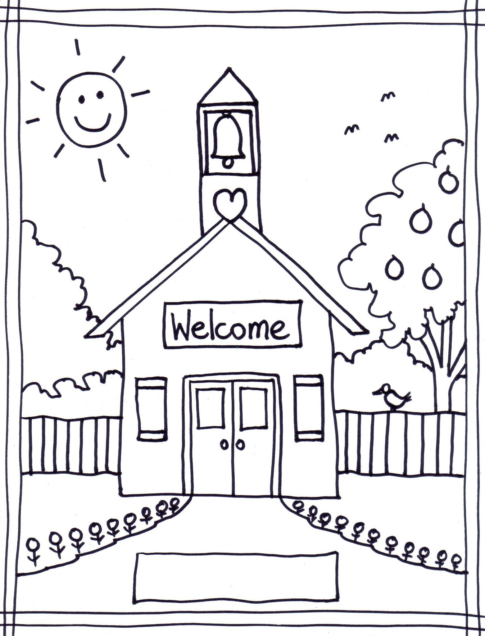 Back To School Coloring Pages Free Printables Image 22 … | Classroom - Back To School Free Printable Coloring Pages