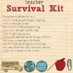 Back To School Teacher Supply Kit | Survival Kit | Survival Kit For   Teacher Survival Kit Free Printable