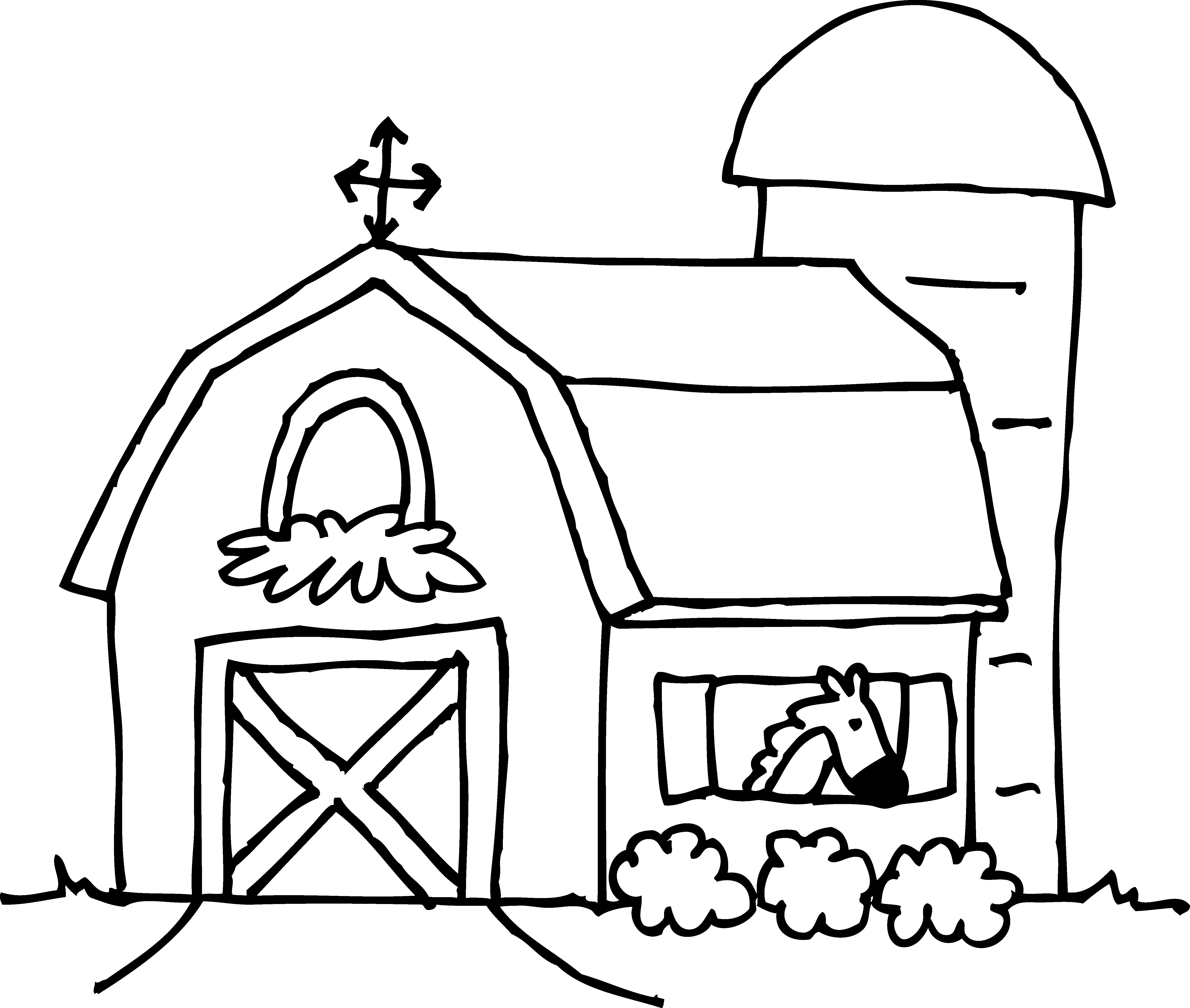 Barn Coloring Pages - Printable Coloring Image - Free Printable Barn Coloring Pages