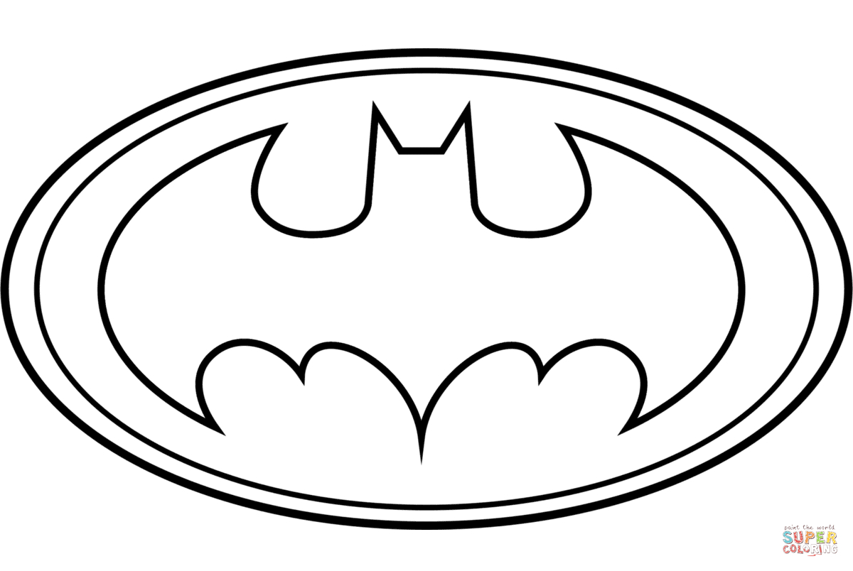 Batman Logo Coloring Page | Free Printable Coloring Pages - Free Printable Batman Coloring Pages