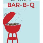 Bbq Cookout   Free Printable Bbq Party Invitation Template   Free Printable Flyers For Parties