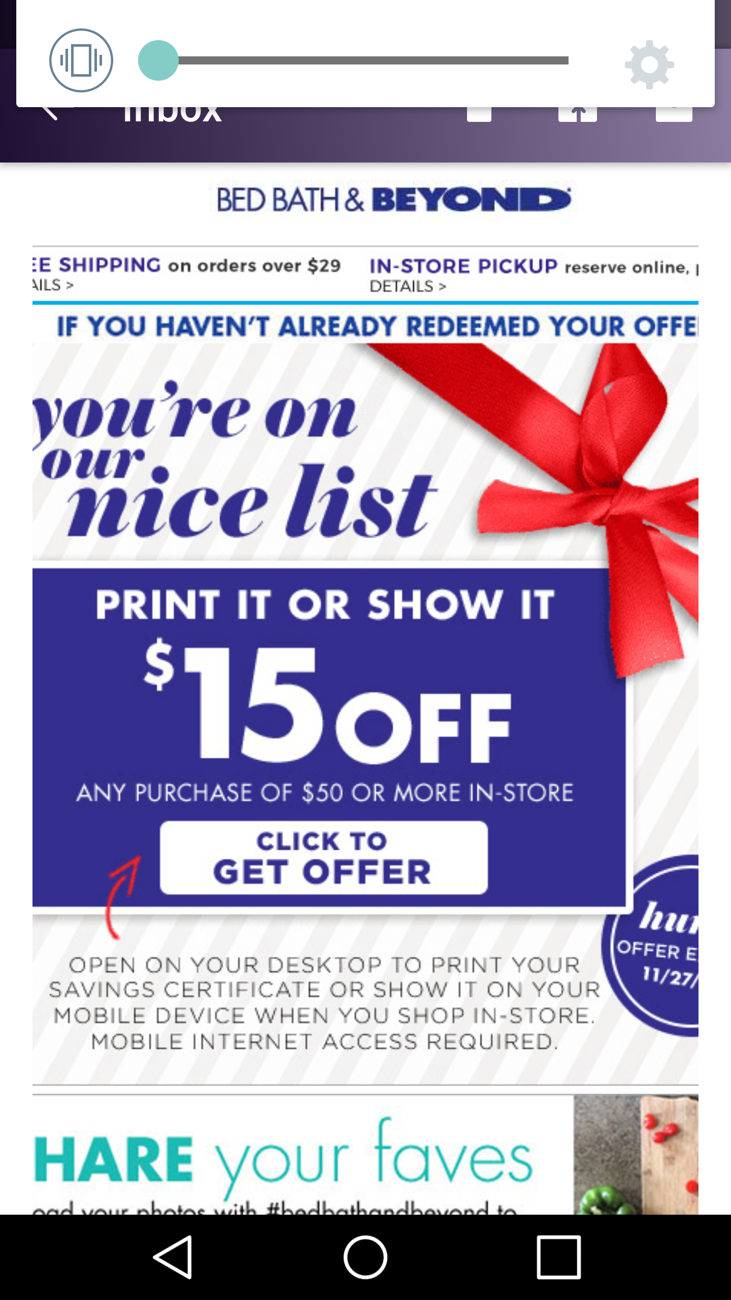Bed Bath &amp;amp; Beyond $15 Off $50 Purchase Coupon (Check Email) - Hip2Save - Free Printable Bed Bath And Beyond Coupon 2019