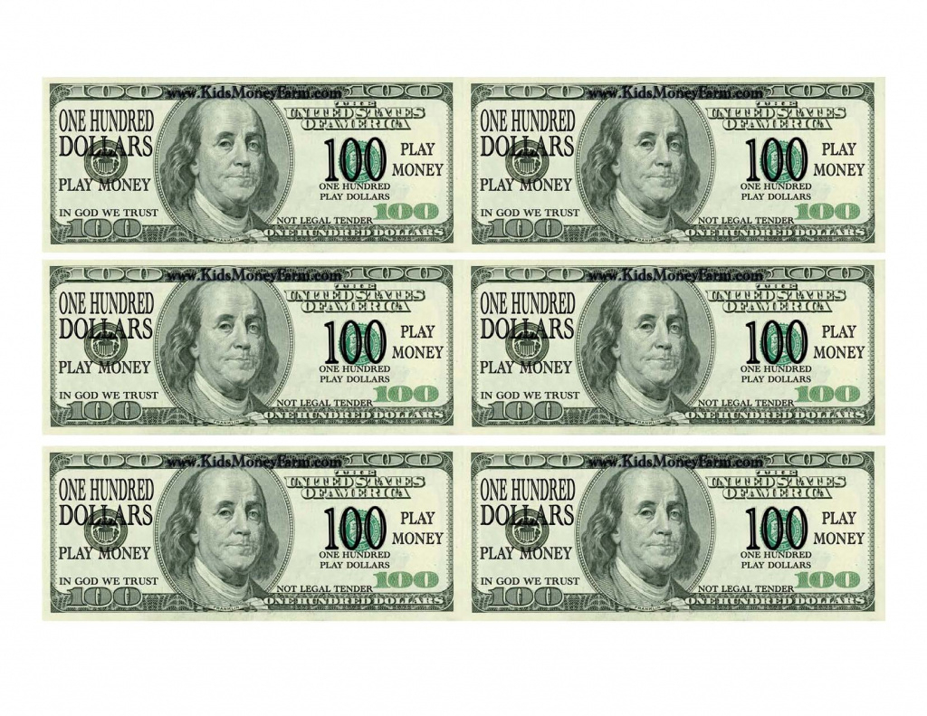 Best Photos Of Printable Fake Money Bills - Fake Money 100 Dollar - Free Printable Play Dollar Bills