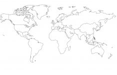 Big Coloring Page Of The Continents | Printable, Blank World Outline – Free Printable Map Of Continents And Oceans