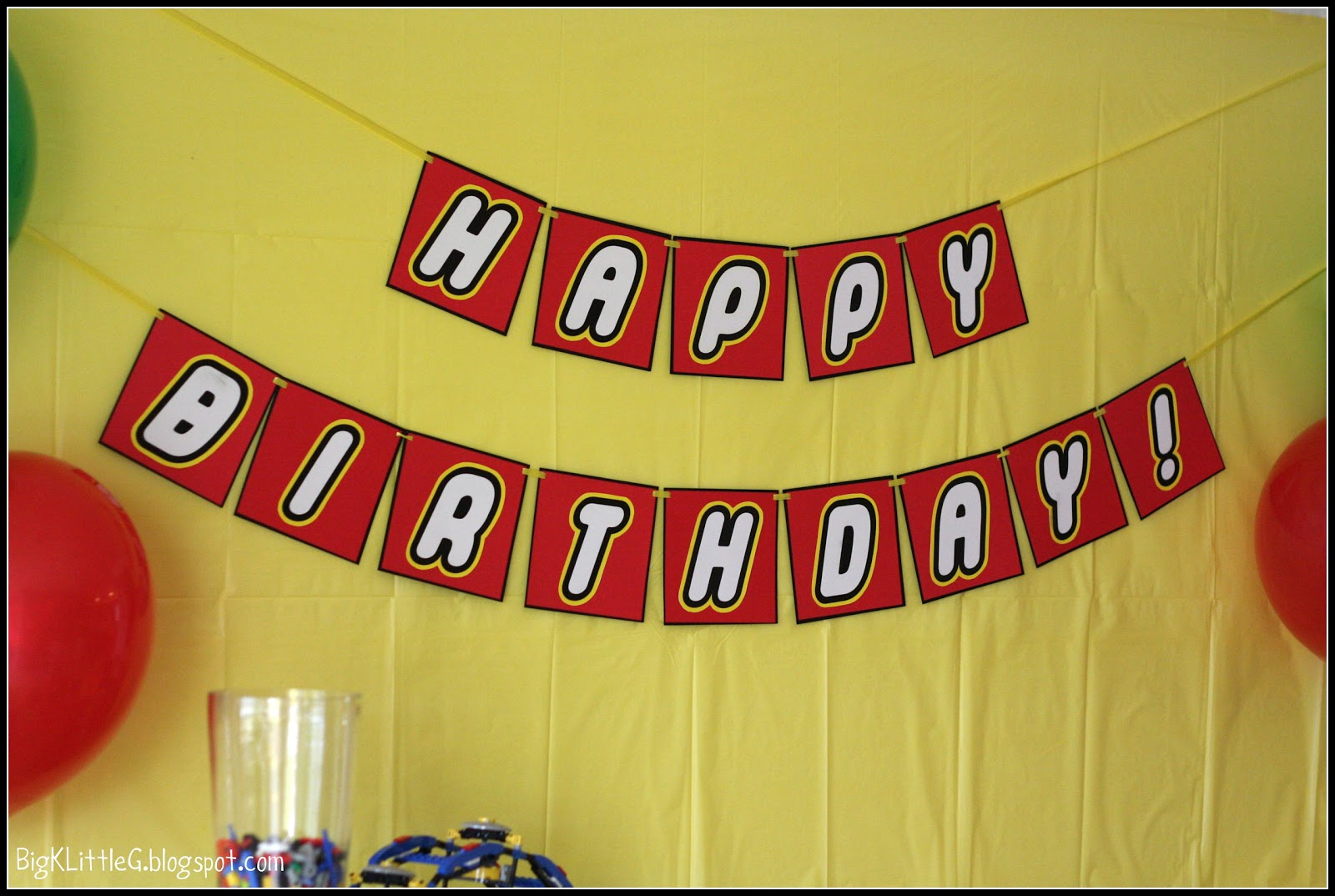 Big K Little G: Lego Party Free Printable Banner - Free Happy Birthday Printable Letters